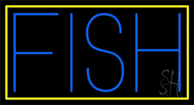 Block Fish LED Neon Sign