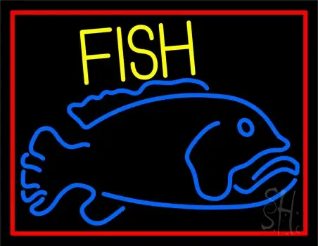 Blue Fish LED Neon Sign