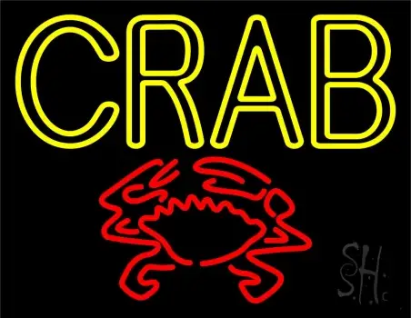 Crab With Logo LED Neon Sign
