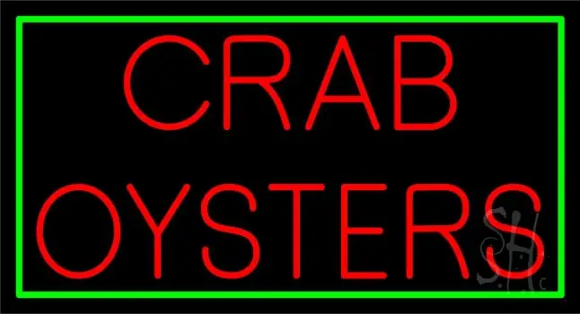 Crab Oysters 1 LED Neon Sign