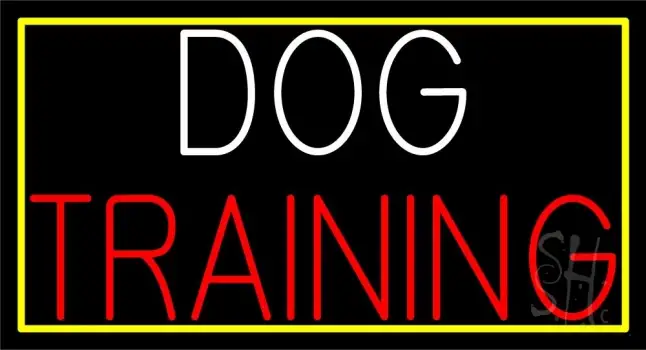 Dog Training Block LED Neon Sign