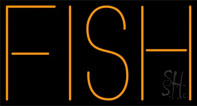 Fish Block LED Neon Sign