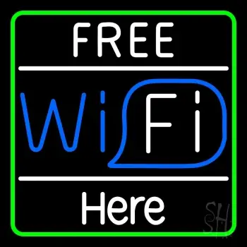 Free Wifi Here LED Neon Sign