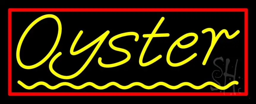Oysters Green Line 1 LED Neon Sign