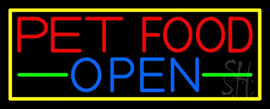 Pet Food Open LED Neon Sign