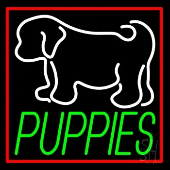 Puppies With Logo LED Neon Sign