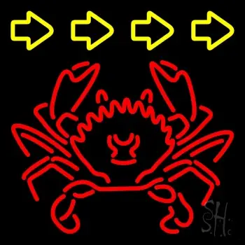 Red Crab Logo LED Neon Sign