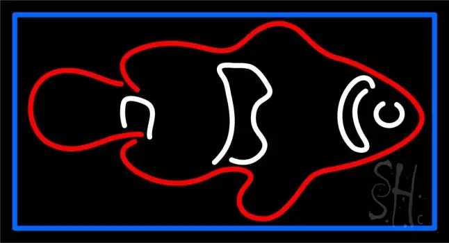 Red Fish 2 LED Neon Sign