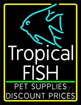 Tropical Fish Logo LED Neon Sign
