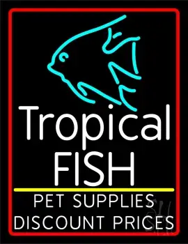 Tropical Fish Logo 1 LED Neon Sign