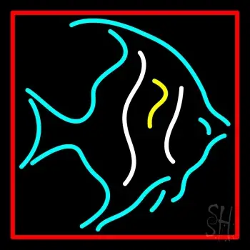 Tropical Fish Turquoise LED Neon Sign