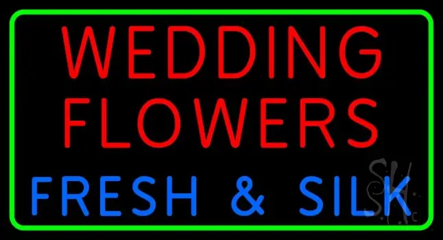 Wedding Flowers LED Neon Sign