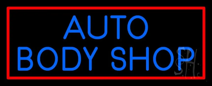 Auto Body Shop 2 LED Neon Sign
