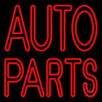 Double Stroke Auto Parts LED Neon Sign