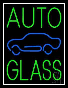 Green Auto Glass Blue Car 1 LED Neon Sign