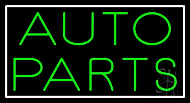 Green Auto Parts LED Neon Sign