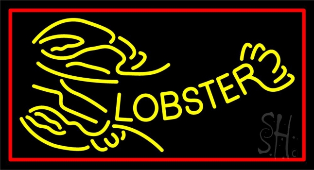 Lobster Logo 1 LED Neon Sign