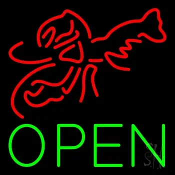 Lobster Open 1 LED Neon Sign