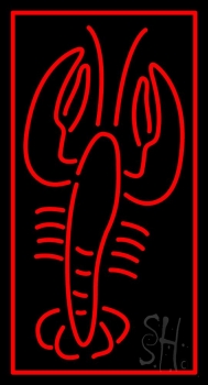 Lobster Red Logo 1 LED Neon Sign