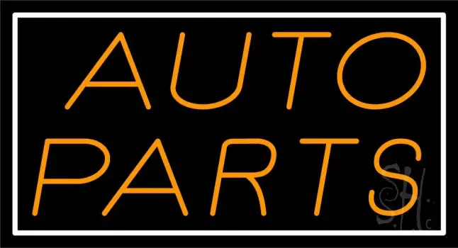 Orange Auto Parts LED Neon Sign