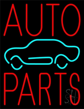 Red Auto Parts Car Logo LED Neon Sign