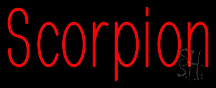 Scorpion Red 1 LED Neon Sign