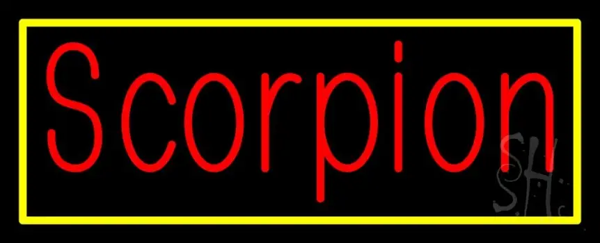 Scorpion Red 2 LED Neon Sign