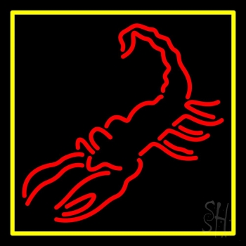 Scorpion Red Logo 1 LED Neon Sign