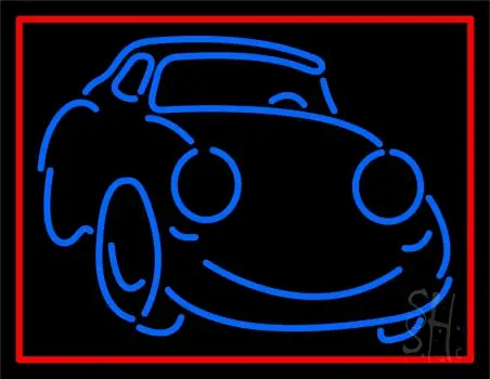 Blue Car Logo 1 LED Neon Sign