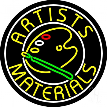 Artists Materials With Logo LED Neon Sign