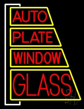 Auto Plate Window Glass LED Neon Sign