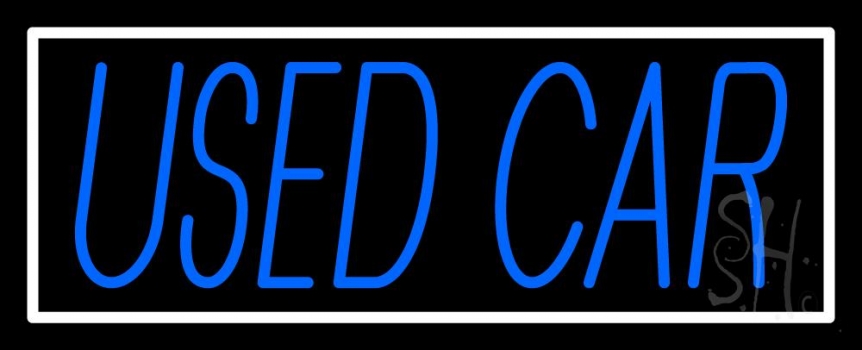 Blue Used Car Block 1 LED Neon Sign