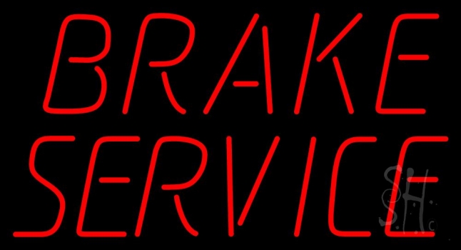 Brake Service Red LED Neon Sign