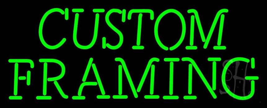 Green Custom Framing LED Neon Sign