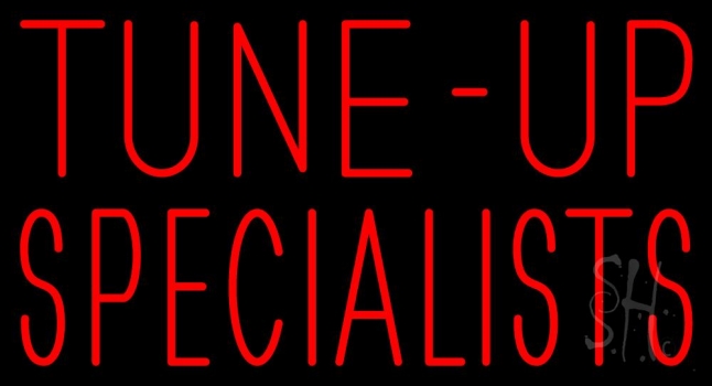Red Block Tune Up Specialists LED Neon Sign