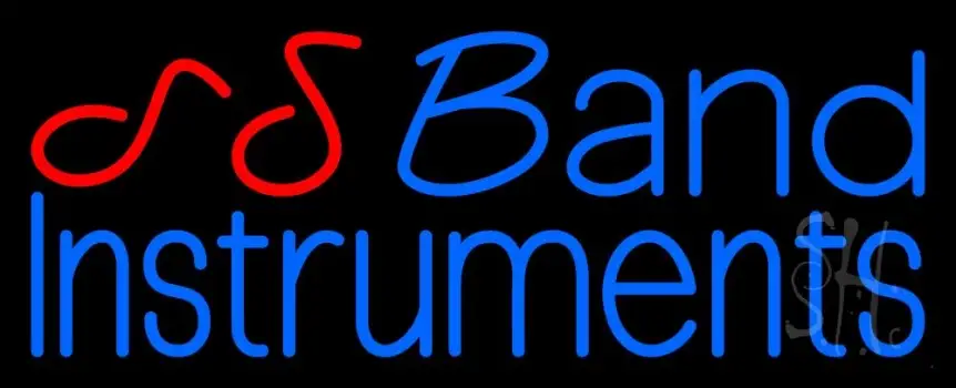 Blue Band Instruments 1 LED Neon Sign