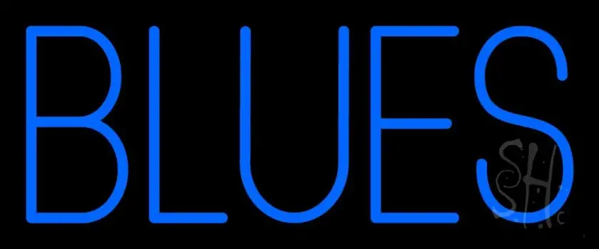 Blues Block LED Neon Sign