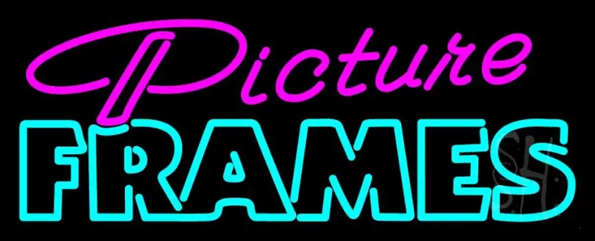 Pink Picture Frames 1 LED Neon Sign