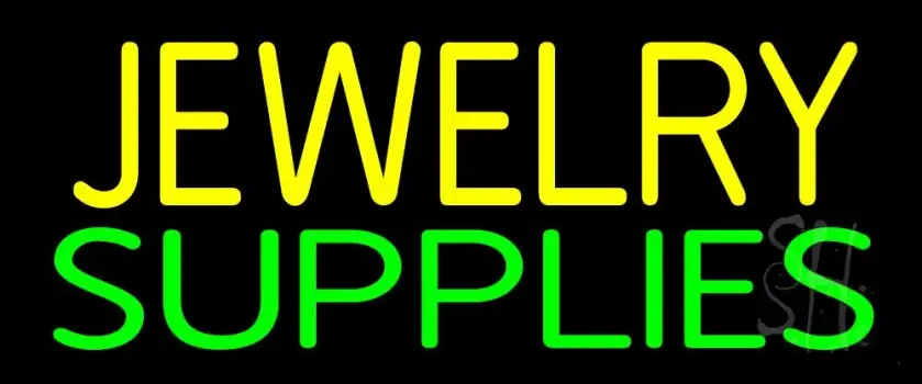 Yellow Jewelry Green Supplies LED Neon Sign