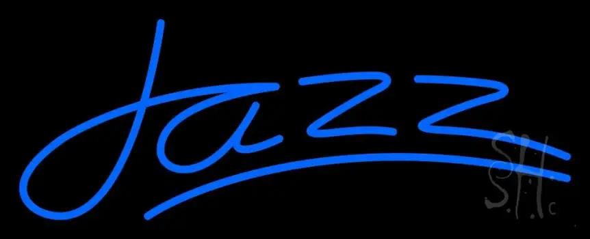 Blue Jazz Line LED Neon Sign