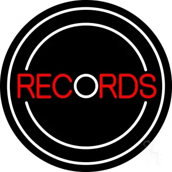 Records 1 LED Neon Sign