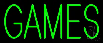 Green Games Neon Sign