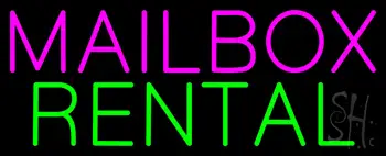 Mailbox Rental Neon Sign