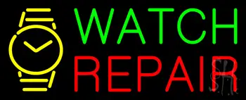Watch Repair with Logo Neon Sign