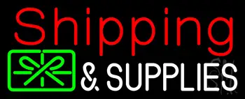 Shipping and Supplies with Logo Neon Sign