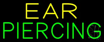 Yellow Green Ear Piercing Neon Sign
