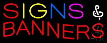 Signs and Banners Neon Sign