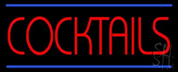 Red Cocktail LED Neon Sign