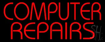 Red Computer Repairs LED Neon Sign