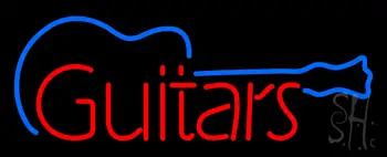 Guitars Graphic LED Neon Sign